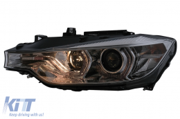 Angel Eyes Fari LED DRL per BMW 3 F30 F31 10.2011-05.2015 Cromo-image-6100001