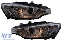 Angel Eyes Fari LED DRL per BMW 3 F30 F31 10.2011-05.2015 Cromo-image-6100006