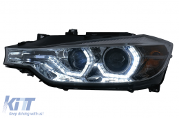 Angel Eyes Fari LED DRL per BMW Série 3 F30 F31 LCI Berline Touring 2015-2019 Chromé-image-6100803