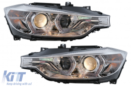 Angel Eyes Fari LED DRL per BMW Série 3 F30 F31 LCI Berline Touring 2015-2019 Chromé-image-6100807