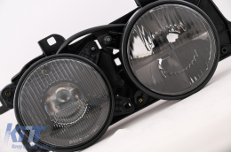 Angel Eyes Fari per BMW Serie 7 E32 1986-1994 Serie 5 E34 1987-1996 Nero--image-6073266