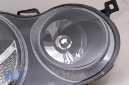 Angel Eyes Headlights Halo Rims suitable for VW Polo 9N (11.2001-04.2005) Black-image-6077071