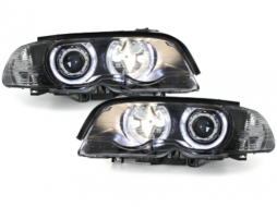 Angel Eyes Headlights suitable for BMW 3 Series E46 Coupe Cabrio (04.1999-03.2003) Black-image-59371