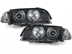 Angel Eyes Headlights suitable for BMW 3 Series E46 Coupe Cabrio (04.1999-03.2003) Black-image-59373