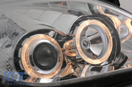 Angel Eyes Headlights suitable for Opel Vectra C / Signum Facelift (09.2005-2008) Chrome-image-6086960