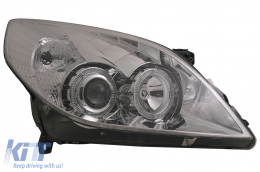 Angel Eyes Headlights suitable for Opel Vectra C / Signum Facelift (09.2005-2008) Chrome-image-6086964
