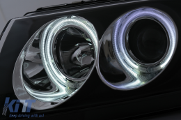 Angel Eyes Headlights suitable for Skoda Fabia I (12.1999-2008) Black-image-6104108