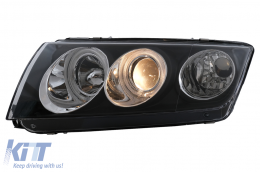 Angel Eyes Headlights suitable for Skoda Fabia I (12.1999-2008) Black-image-6104109