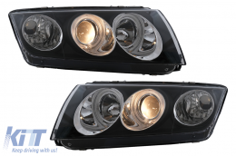 Angel Eyes Headlights suitable for Skoda Fabia I (12.1999-2008) Black-image-6104110