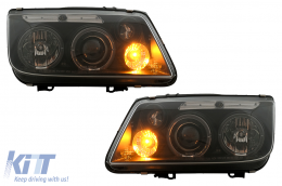 Angel Eyes Scheinwerfer für VW Bora 09.1998-07.2005 Schwarz Halogen Headlights-image-6107778