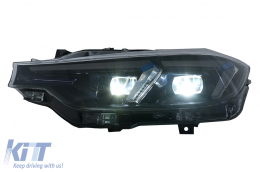 Angel Eyes Scheinwerfer LED DRL für BMW 3 F30 F31 Limousine Touring 10.11-05.15 Schwarz-image-6105697