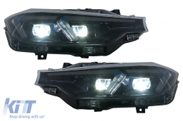 Angel Eyes Scheinwerfer LED DRL für BMW 3 F30 F31 Limousine Touring 10.11-05.15 Schwarz-image-6105698