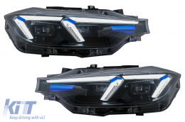 Angel Eyes Scheinwerfer LED DRL für BMW 3 F30 F31 Limousine Touring 10.11-05.15 Schwarz-image-6105701