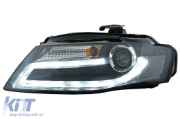 Фарове подходящи за Audi A4 B8 8K (2008-2011) LED дневни светлини Бар Ксенон Дизайн LHD-image-6008462