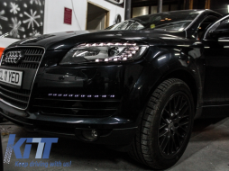 Подходящ за AUDI Q7 4L 2006-2009 Facelift Look Осветелние Package - DRL Дневни и задни светлини-image-5992104