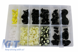 Auto Clips Kit di fissaggio in plastica 194 pezzi--image-6040873