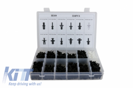 Auto Clips Plastic fasteners Kit 350 pcs-image-6040878