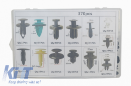 Auto Clips Plastic fasteners Kit 370 pcs-image-6058391