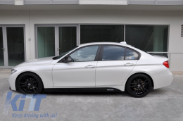 Autocollant latéraux vinyle noir pour BMW F30 F31 3er 11+ M-Performance Look-image-6020232