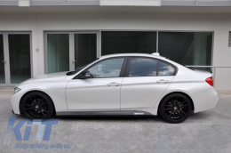 Autocollants latéraux Vinyle Foncé Grise pour BMW 3 F30 F31 2011+ M-Performance Look-image-6020377