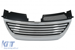 Badgeless Front Central Grille suitable for VW Passat B6 3C (2005-2010) Chrome-image-6095866