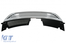 Badgeless Front Central Grille suitable for VW Passat B6 3C (2005-2010) Chrome-image-6095869