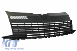 Badgeless Front Debadged Grille suitable for VW T6 Bus Transporter (2015-2019) Matte Black-image-6054372