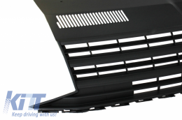 Badgeless Front Debadged Grille suitable for VW T6 Bus Transporter (2015-2019) Matte Black-image-6054373