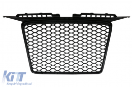 Badgeless Front Grille suitable for Audi A3 8P (2004-2007) RS Design Piano Black-image-6074166