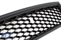 Badgeless Front Grille suitable for Audi A4 B6 Sedan Avant 8E 8H (2001-2004) RS Design Matte Black-image-6038790