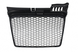 Badgeless Front Grille suitable for Audi A4 B7 (2004-2008) RS4 Piano Black-image-6016913