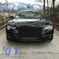 Badgeless Front Grille suitable for Audi A5 8T (2012-2015) RS Design Piano Black-image-6028670