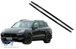 Barre Portatutto Laterali Alluminio per Porsche Cayenne 2011-2017 Nero Decorative-image-6107908