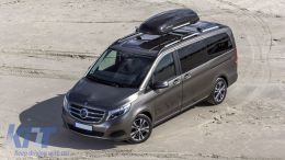 Barre Tetto per Mercedes Classe V W447 14+ Passo lungo LWB Alluminio Mancorrenti-image-6069530