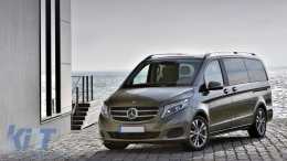 Barre Tetto per Mercedes Classe V W447 14+ Passo lungo LWB Alluminio Mancorrenti-image-6069531