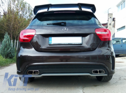 Becquet coffre Spoiler pour MERCEDES Benz W176 Classe A 12-18 Aileron A45 Look--image-5990104