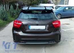 Becquet coffre Spoiler pour MERCEDES Benz W176 Classe A 12-18 Aileron A45 Look--image-5990106