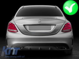 Black Muffler Tips Covers suitable for Mercedes C-Class W205 S65 E65 GLE W166 X166 GLC W253 Sport Design-image-6023064