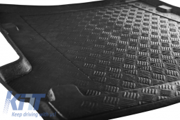 Black Trunk Mat without NonSlip suitable for RENAULT Dacia Logan II (2013-)-image-6014381