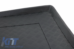 Black Trunk Mat without NonSlip suitable for RENAULT Dacia Logan II (2013-)-image-6034334