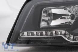 Black Tube Light Headlights suitable for Audi A4 B6 (2000-2004)-image-6105846