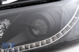 Black Tube Light Headlights suitable for Audi A4 B6 (2000-2004)-image-6105847