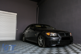 Фарове подходящи за BMW 3 Series E90 Sedan E91 Touring (03.2005-08.2008) Angel Eyes 2 Halo Джанти Черен-image-6082832