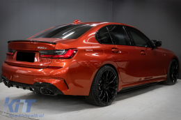 Body Kit Alerón Reja para BMW 3 G20 G21 18+ M340i Look Negro Escape Puntas-image-6090455