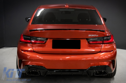 Body Kit Alerón Reja para BMW 3 G20 G21 18+ M340i Look Negro Escape Puntas-image-6090456