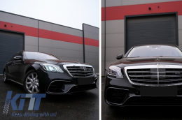 
Body kit alkalmas: Mercedes S-osztály, W222 Facelift (2013-06.2017) S63 Design, LED mozgó dinamikus futófény irányjelyzőkkel-image-6060229