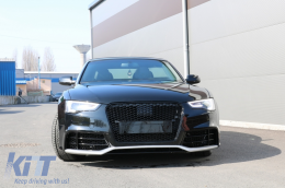 Body kit AUDI A5 8T Facelift Kupé Kabrió 13-16 modellekhez, lökhárító, diffúzor, RS5 Dizájn-image-6093011