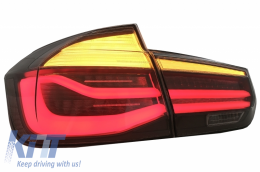 Body kit BMW 3 F30 (2011-2019) LED hátsó lámpa dinamikus irányjelzővel, dupla iker kipufogóvégekkel, EVO II M3 CS dizájn-image-6065117