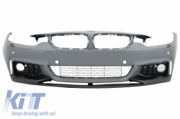 Body Kit BMW 4 F32 F33 (2013-02.2017) modellekhez, első sárvédőkkel és Motorháztetővel, M-performance dizájn-image-6066826