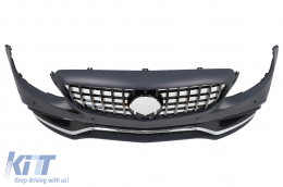 Body Kit carrozzeria Paraurti per Mercedes Classe C W205 Berlina 14-18 Griglia Minigonne Scarico-image-6101536